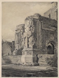Østre Bergholt kirke, fra sørvest, ca.1815-17 av John Constable