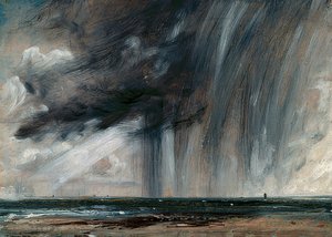 Tordenvær over havet. Rundt 1824-26 av John Constable