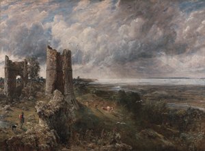 Hadleigh Castle, Themsens munning - morgen etter en stormfull natt av John Constable