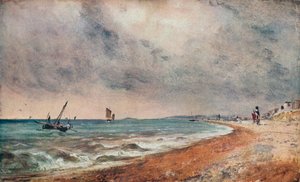 Hove Beach, med fiskebåter, c1824 av John Constable