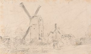 Landskap med vindmølle av John Constable