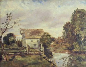 Mølle ved elven Stour av John Constable