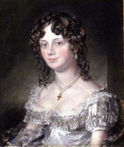 Portrett av fru Mary Fisher, kone til John Fisher, erkediakon av Berkshire, 1816 (se 74982)