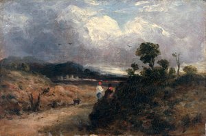 Veiscene (olje på lerret) av John Constable