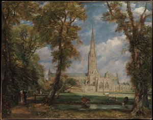 Salisbury-katedralen sett fra biskopens eiendom