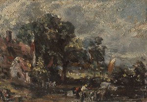 Skisse for "The Haywain" av John Constable