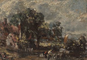 Skisse for "The Haywain" av John Constable