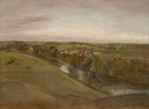Stratford Saint Mary fra Coombs, ca. 1800 av John Constable