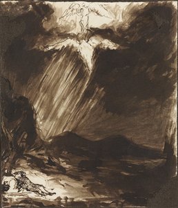 Studie av Jacobs drøm, etter Aert de Gelder av John Constable