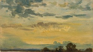 Sommersolnedgang, tidlig på 1800-tallet av John Constable