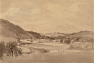 Derwent Valley med Chatsworth i det fjerne av John Constable