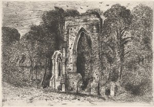 Ruinene av Netley Abbey av John Constable