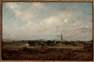 Utsikt over Salisbury i England Maleri av John Constable (1776-1837) (ec.engl.) Søn. 0,35x0,51 m Paris, Musée du Louvre. av John Constable