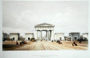 Inngangsportiko, Euston Grove Station, fra 