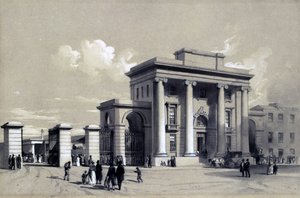 Inngang til Birmingham Station, september 1838 (penn og blekk og vask på papir)