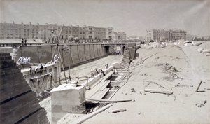 Hampstead Road Bridge, fra Camden-siden, 11. august 1836 (penn og blekk og vask på papir)
