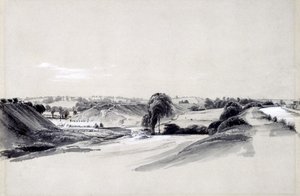Making and bankment, Bugbrooke, 10. juli 1837 (penn og blekk og vask på papir)