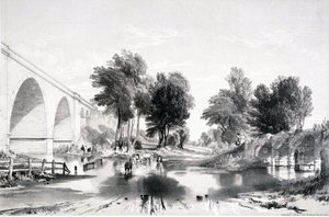 Viadukt over elven Blythe, London & Birmingham Railway, 1839 av John Cooke Bourne