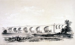 Wolverton Viaduct, august 1837 av John Cooke Bourne