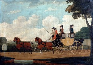The Royal Mail Coach, Chelmsford til London, 1799.
