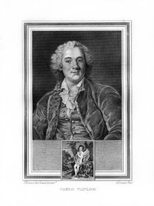 Carle eller Charles-Andre van Loo, fransk fagmaler, 1825. av John Corner