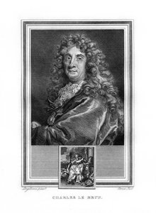 Charles le Brun , fransk maler fra barokktiden, 1825.