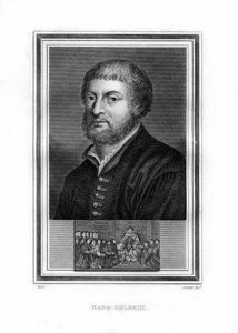 Hans Holbein den yngre , tysk nordrenessansemaler, 1825.