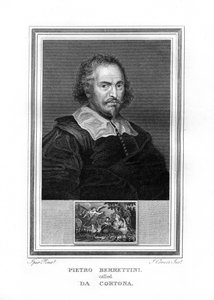Pietro da Cortona , italiensk barokkmaler, 1825.