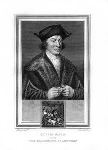 Quentin Matsys, maler i den flamske tradisjonen, 1825. av John Corner
