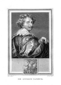 Sir Anthony Anton van Dyck, 1599-1641, flamsk maler, 1825.