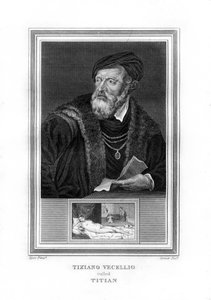 Tiziano Vecelli Titian, italiensk høyrenessansemaler, 1825.