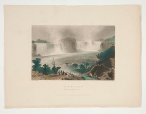 Niagara Falls (fra nær Clifton House), illustrasjon for Nathaniel Parker Willis