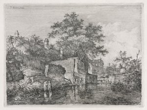 Forsiden av New Mills, 1813. av John Crome
