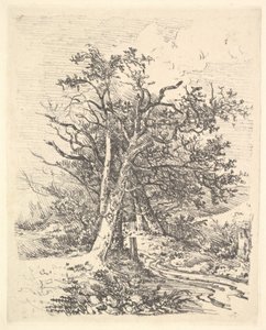 Trestammer og bane, 1811-13. av John Crome
