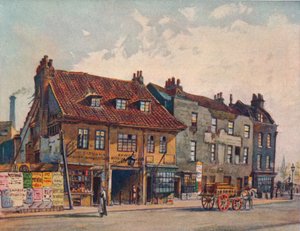 Hus på vestsiden av Church Street, Lambeth, Lambeth Bridge Road, London, c1874 1926