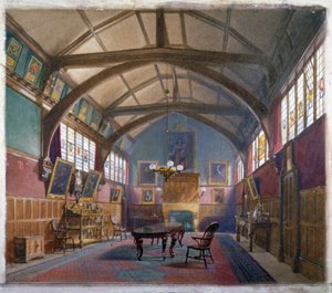 Interiør av Barnard's Inn, London, 1885. av John Crowther