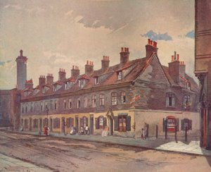 Gamle hus i Pye Street, Westminster, London, 1883 1926 av John Crowther