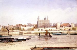 Tower of London fra Southbank av John Crowther