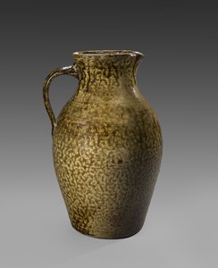 Pitcher, ca. 1850-1883 (alkalisk glasert steintøy)