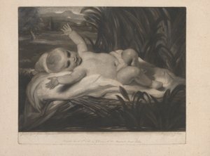 Moses in the Bulrushes [Reclining Child]