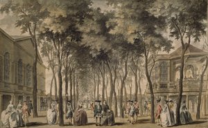 En utsikt over Grand Walk, Marylebone Gardens, 1778-86