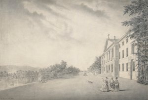 Østutsikt over West Wycombe House, Buckinghamshire