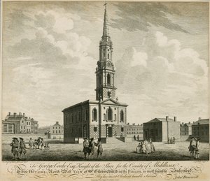 Nordvest-utsikt over St Giles