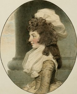 Portrett av Sarah Whitmore, sittende ved en søyle, 1787