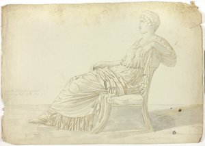 Gammel statue av Agrippina av John Downman