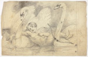 Cupid og svaner av John Downman