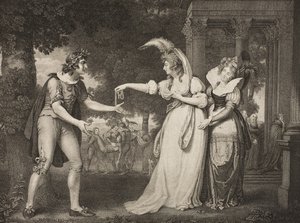 Plen foran hertugens palass, Act I, Scene II, fra 
