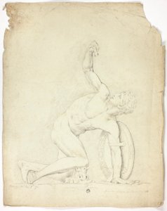 Såret kriger fra statuen i Roma