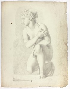 Statue av hukende Venus