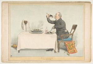 HCannibalism or an Irish Stew, 5. august 1833. av John Doyle